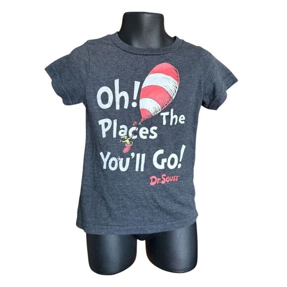 Toddler Unisex Dr Seuss The Places You’ll Go Graphic Tee Shirt - Sz 2T - Picture 1 of 1